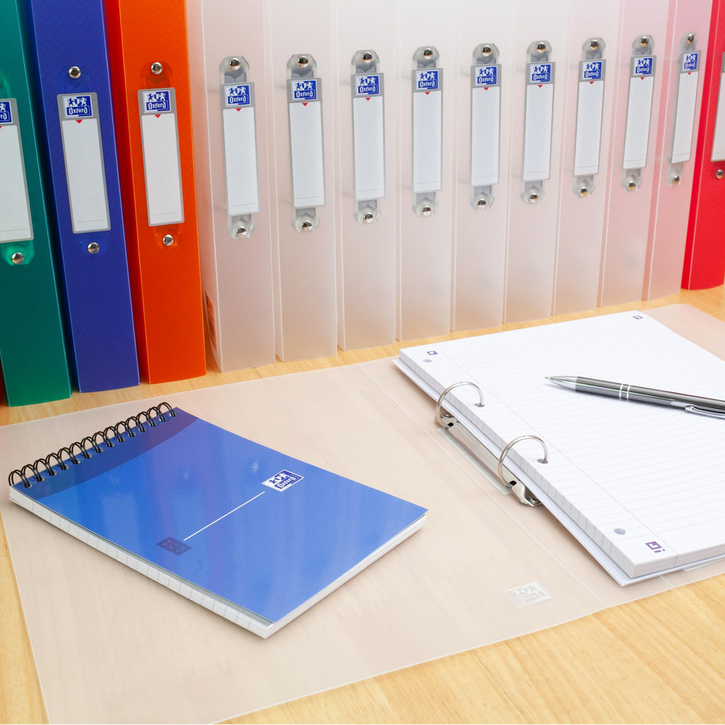 A4 Flexible Ring Binder 25mm Capacity Translucent Clear Holds 200 Sheets
