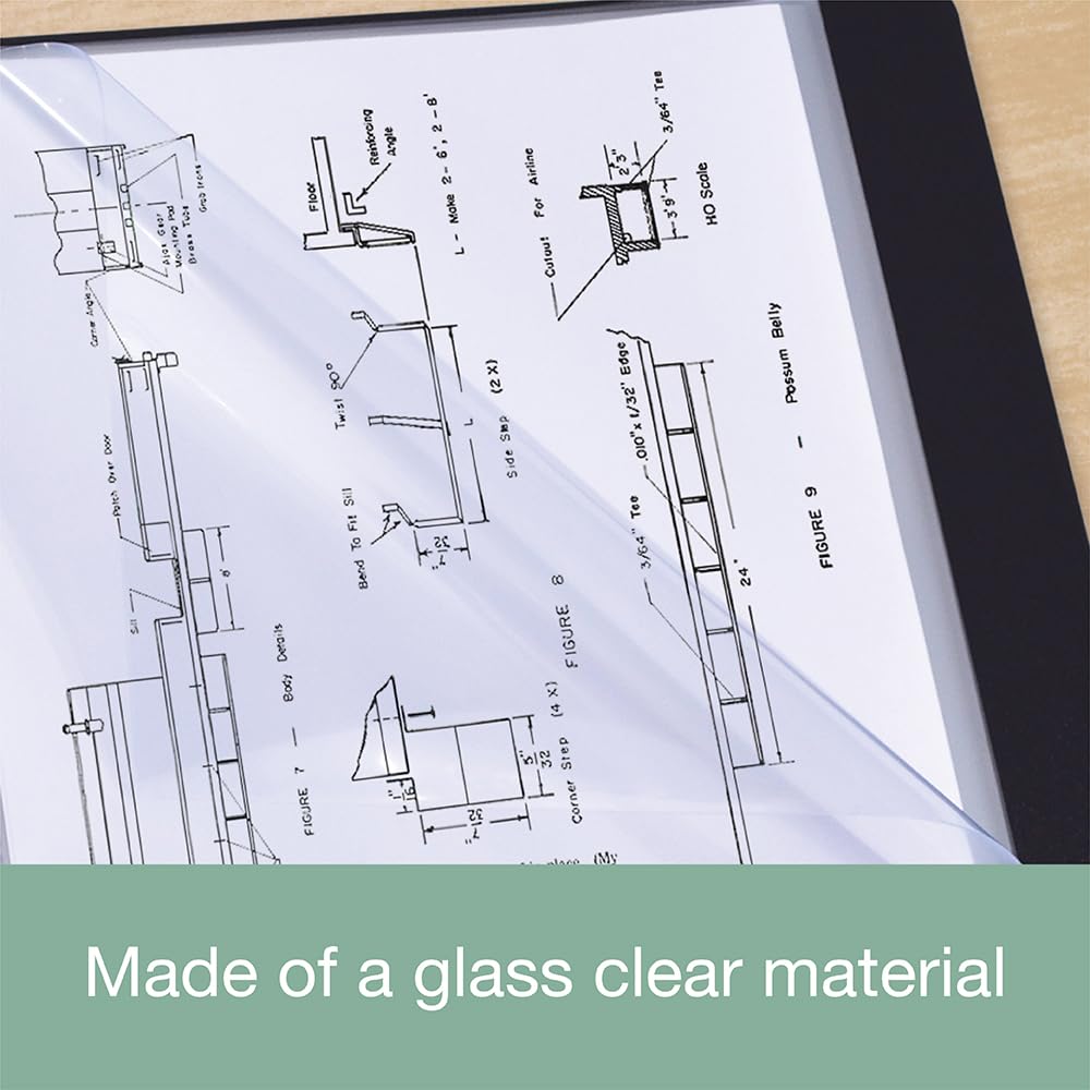 A4 Glass-Clear Punched Pockets — Reinforced Spine, Multi-Punched, Pack of 100