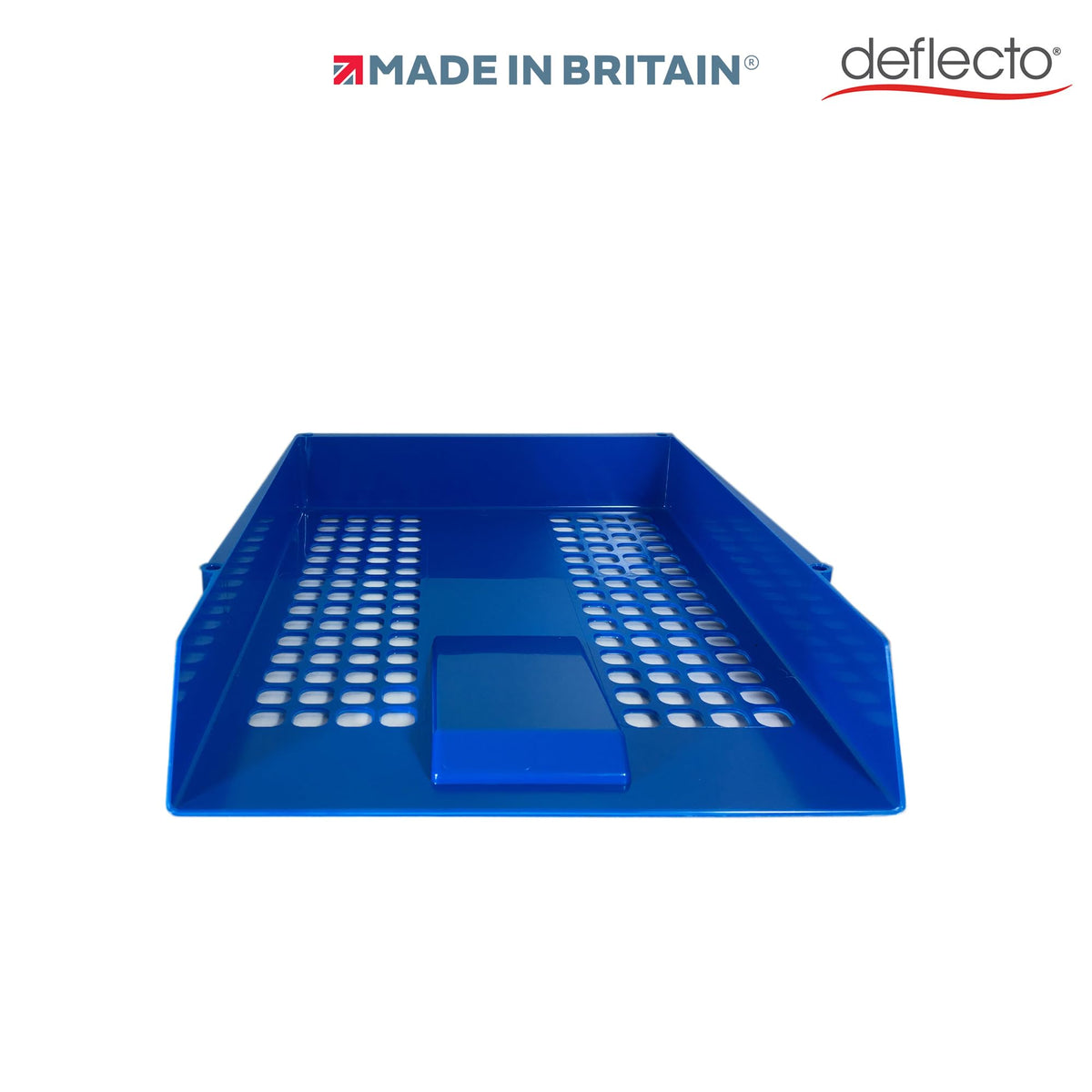 A4 Letter Tray — Blue Paper Organiser for Desk