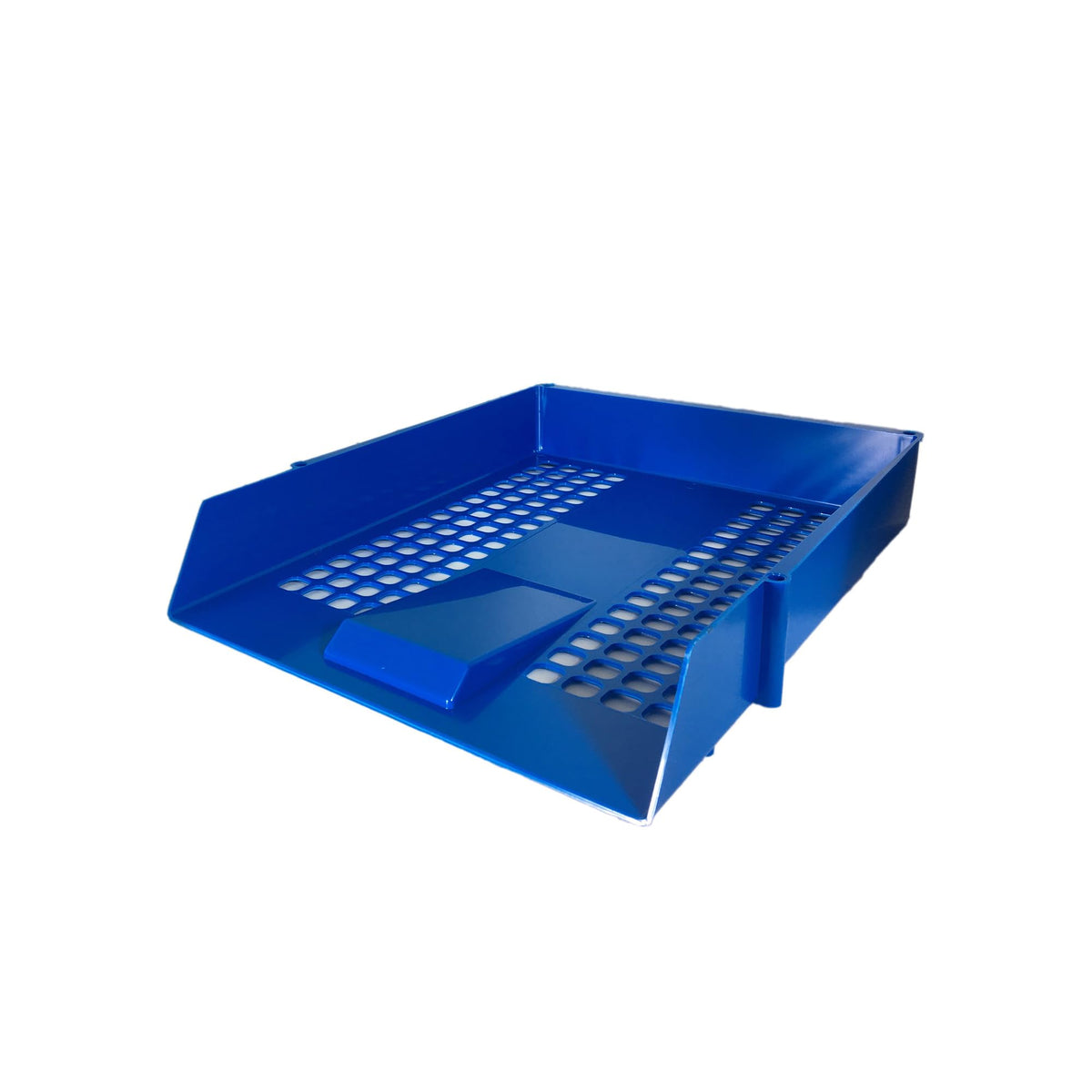 A4 Letter Tray — Blue Paper Organiser for Desk