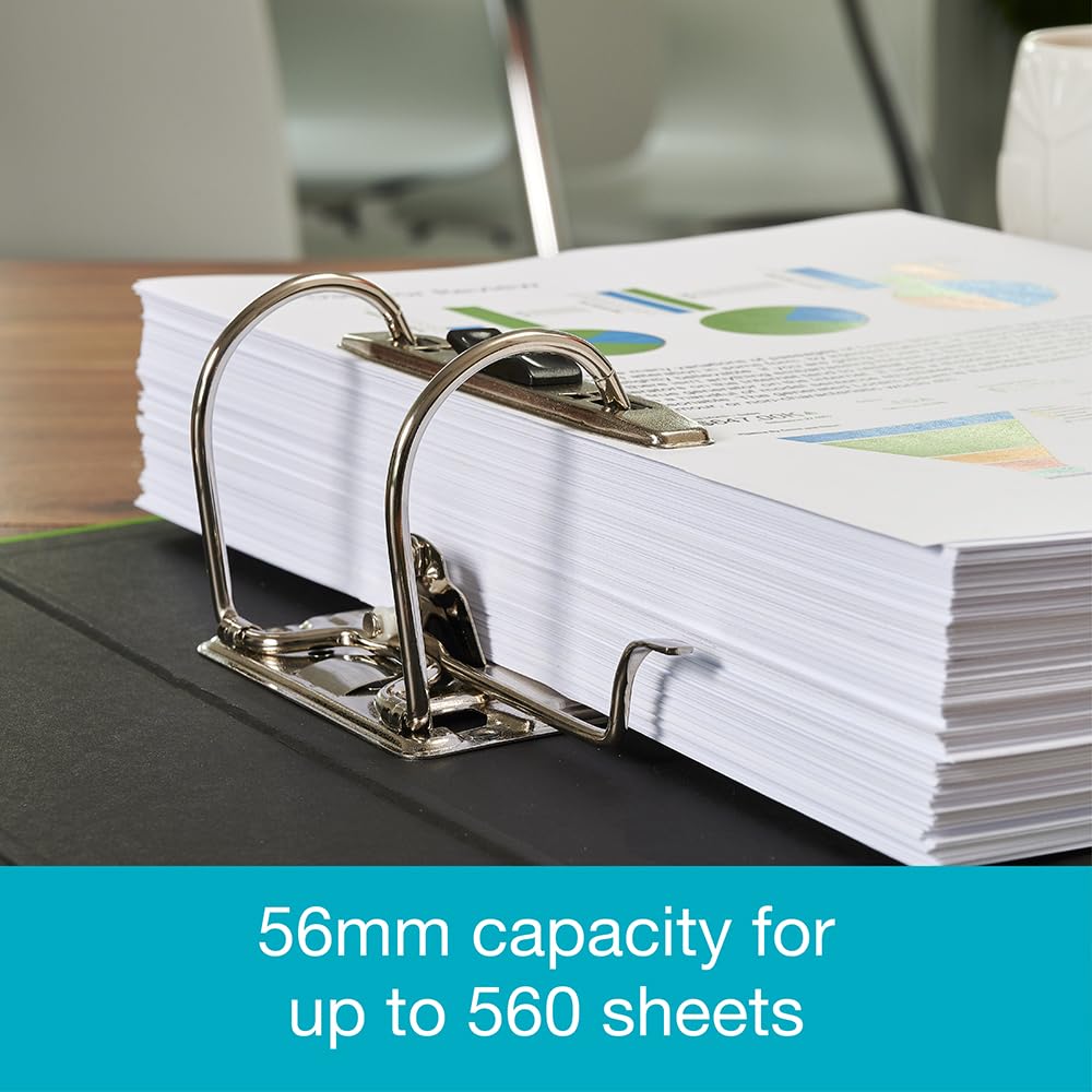 A4 Lever Arch File 80mm Spine 570-Sheet Capacity Red