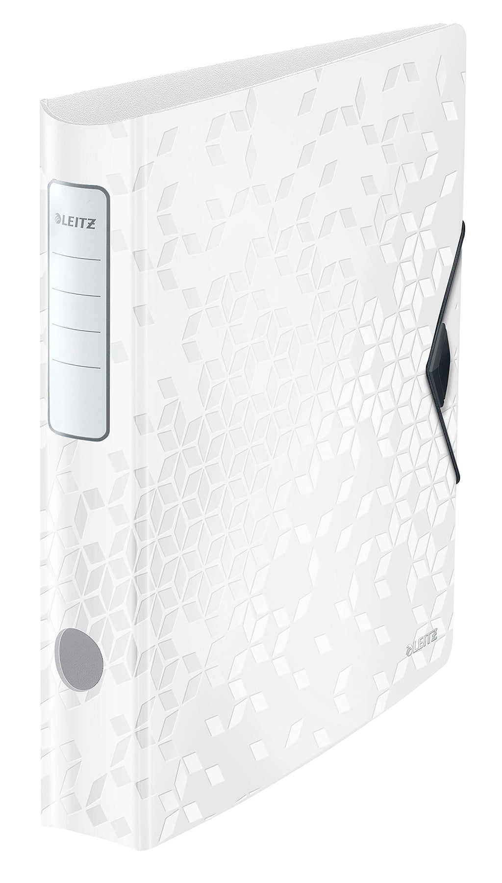 A4 Lever Arch File Active — White, Curved Spine 65mm, Elastic Fastening