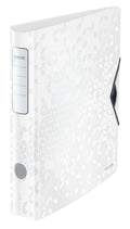 A4 Lever Arch File Active — White, Curved Spine 65mm, Elastic Fastening