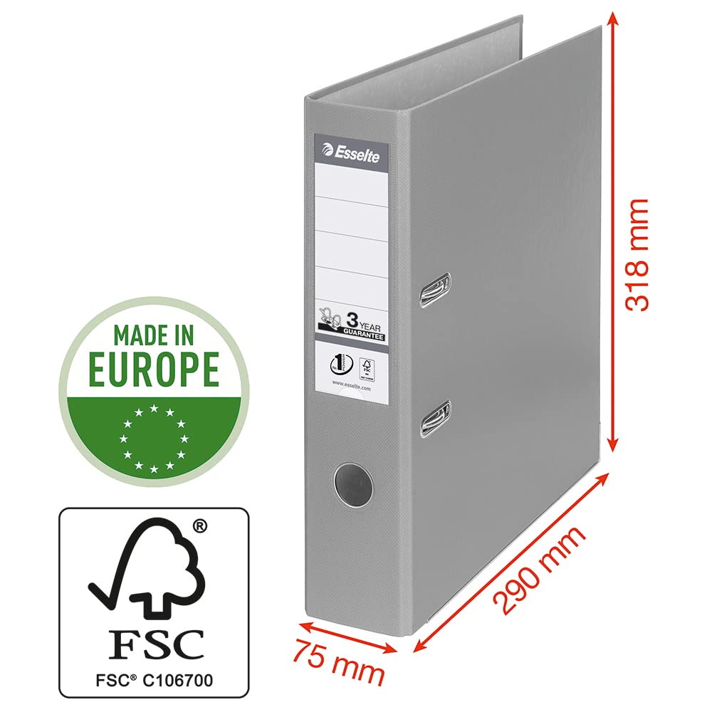 A4 Lever Arch File Black 72mm Spine 500-Sheet Capacity
