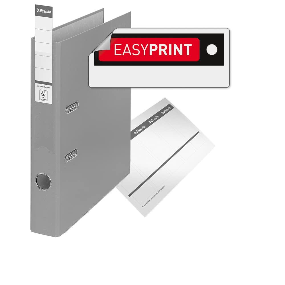 A4 Lever Arch File, White, 52mm Spine, Plastic