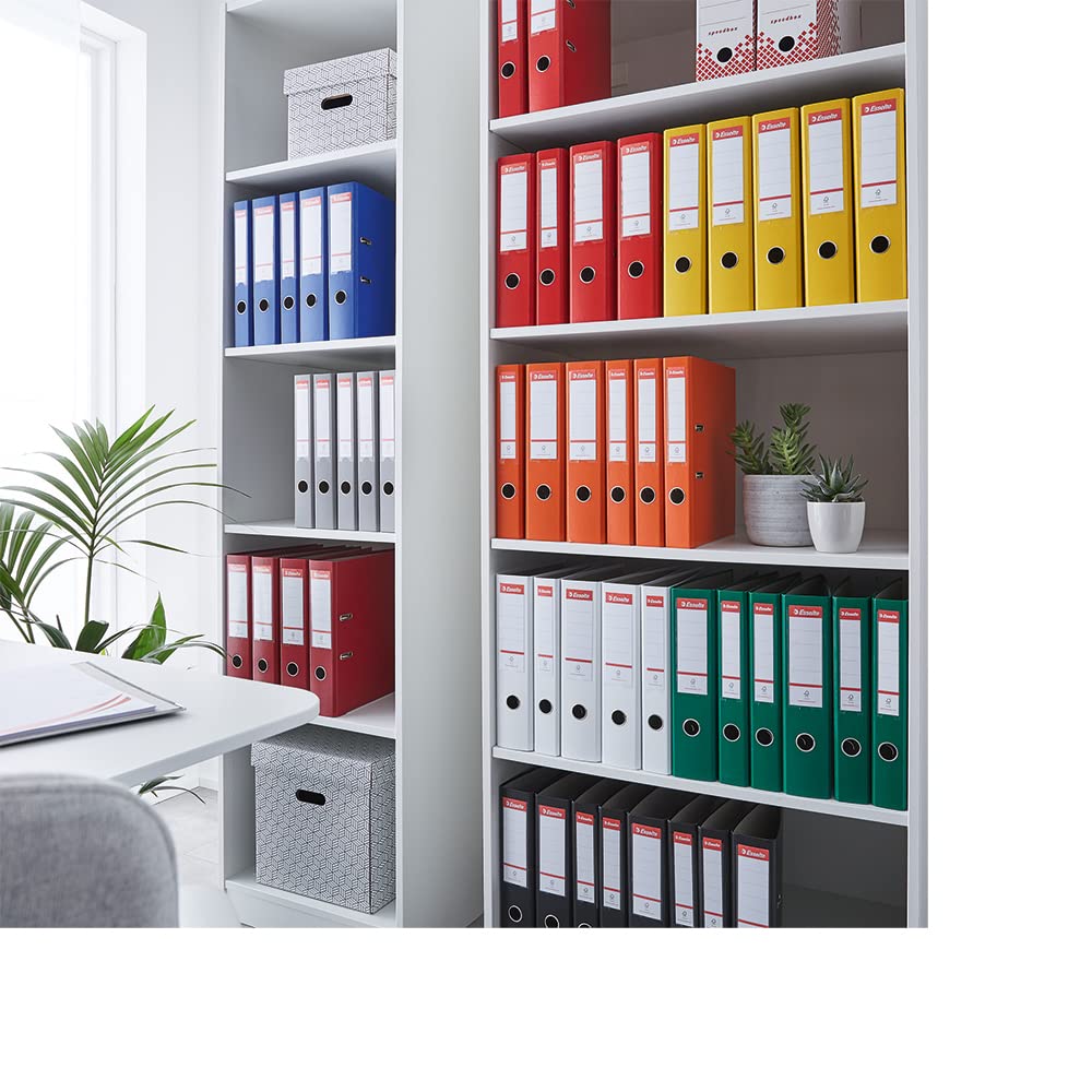 A4 Lever Arch File, White, 52mm Spine, Plastic