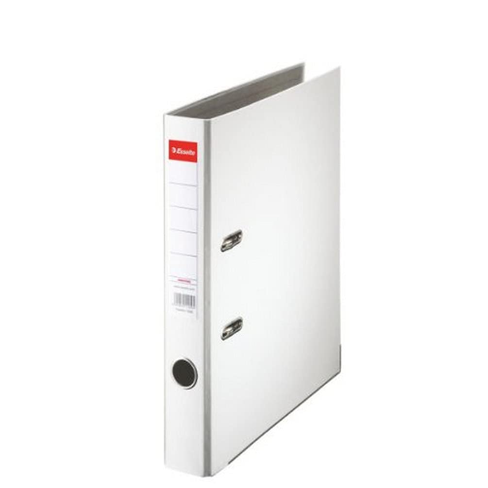 A4 Lever Arch File, White, 52mm Spine, Plastic