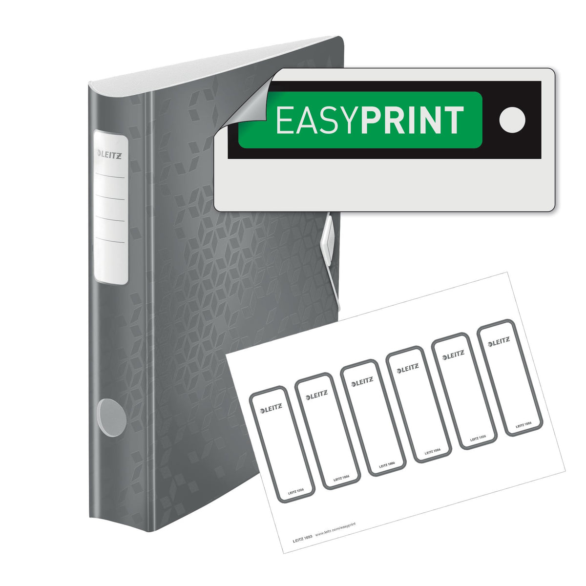 A4 Lever Arch File WOW Black, Curved Spine 65mm, Elastic Fastening
