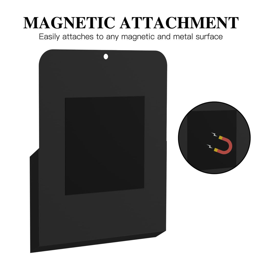 A4 Magnetic File Holder Refrigerator Organizer 2-Pack Black