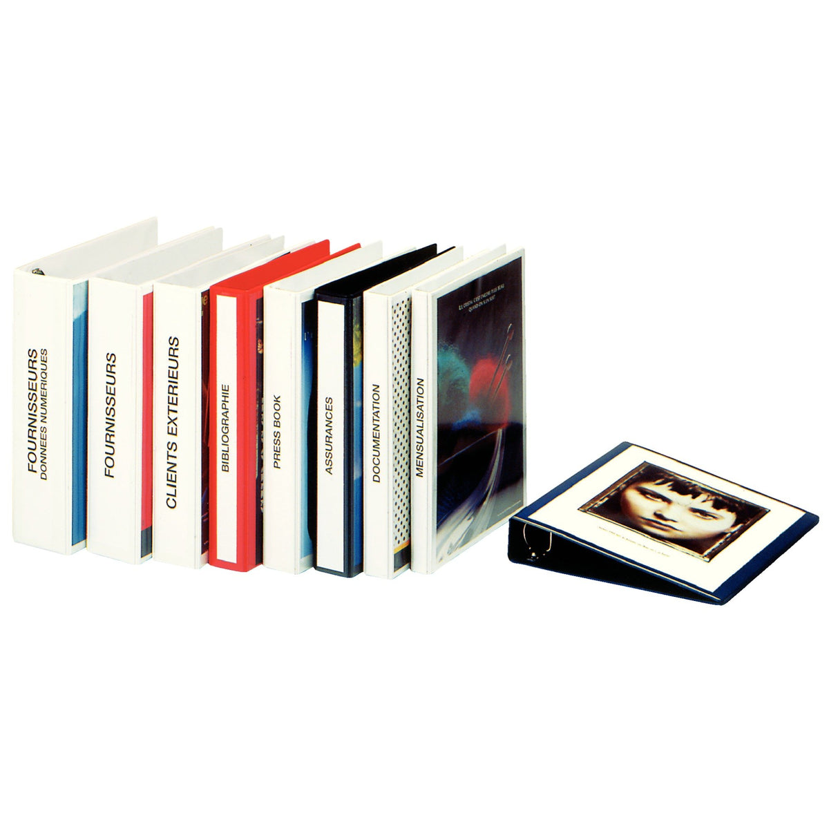 A4 PP Presentation Binder, 3 cm Spine, White — Holds 100 Sheets