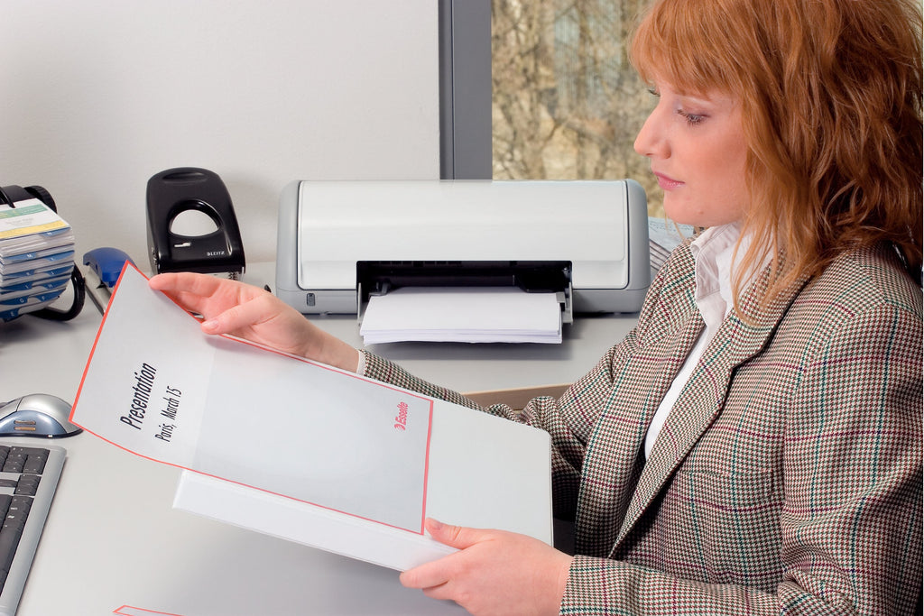A4 PP Presentation Binder, 3 cm Spine, White — Holds 100 Sheets