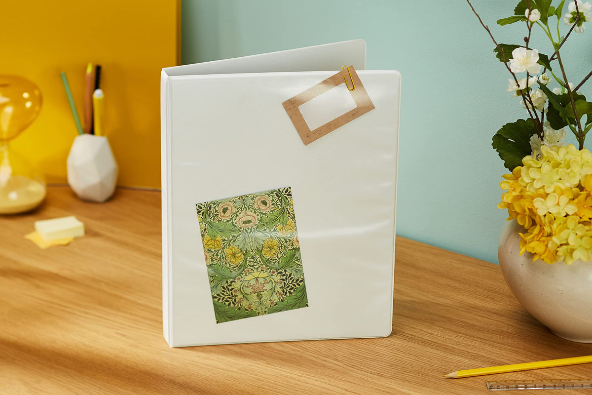 A4 PP Presentation Binder, 3 cm Spine, White — Holds 100 Sheets
