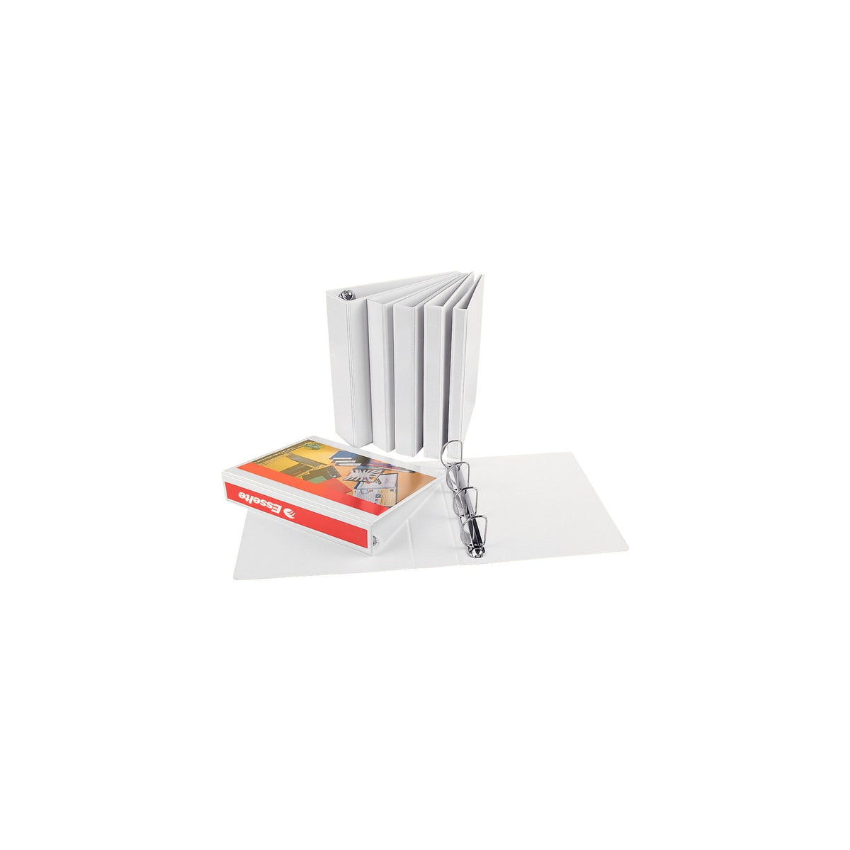 A4 PP Presentation Binder, 3 cm Spine, White — Holds 100 Sheets