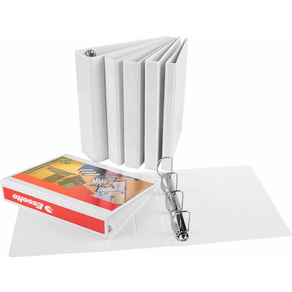 A4 PP Presentation Binder 6.2 cm Spine White — 4 D-Ring