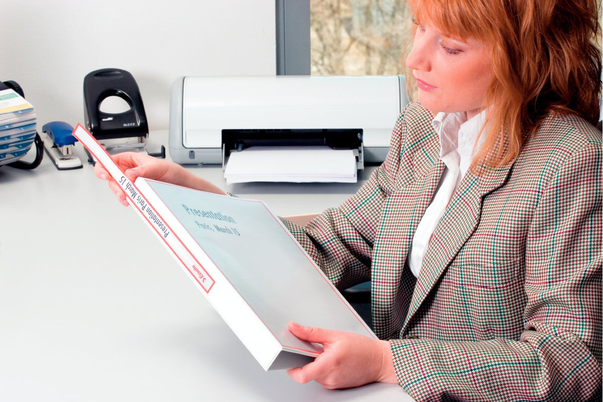 A4 PP Presentation Binder 6.2 cm Spine White — 4 D-Ring