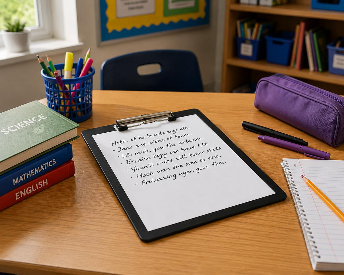 A4 PVC Clipboard - Black Document Holder