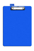A4 PVC Clipboard Document Holder with Cover — Blue
