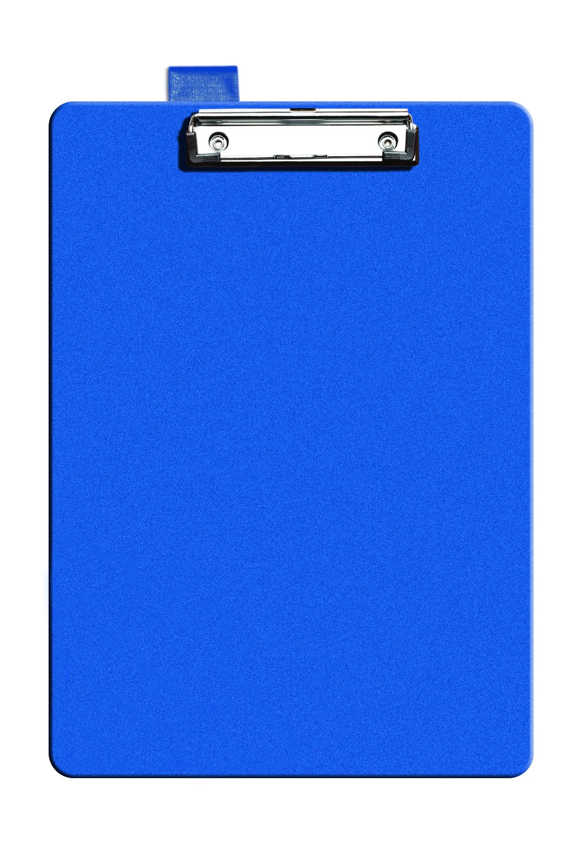 A4 PVC Clipboard Document Holder with Cover — Blue