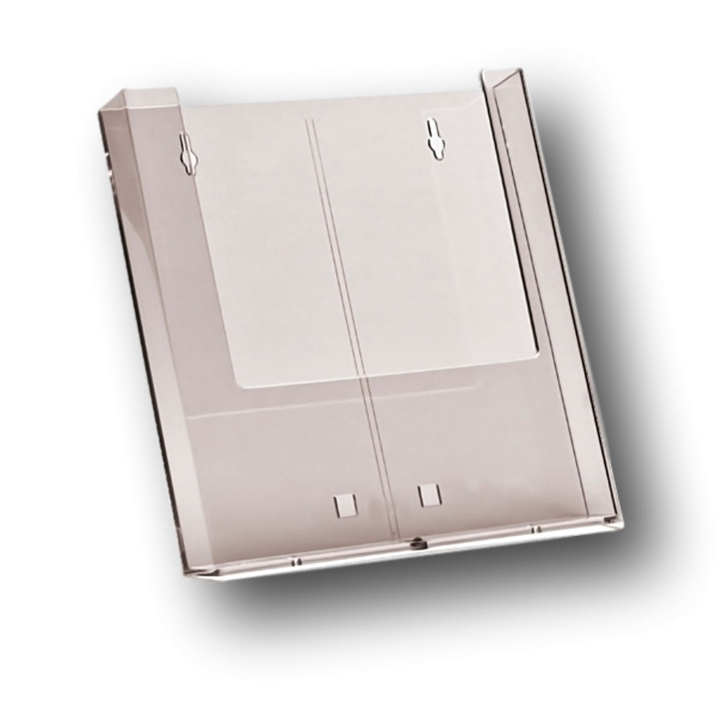 A4 Wall-Mount Acrylic Leaflet Brochure Display Holder (Portrait)