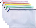 A4 Zip Document Wallets - 5-Pack Plastic File Folders (24×34 cm)