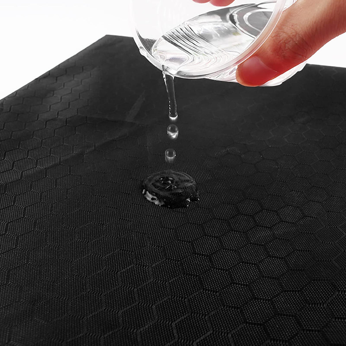 A4 Zipper File Bags 5-Pack, Black Waterproof Canvas Document Pouches