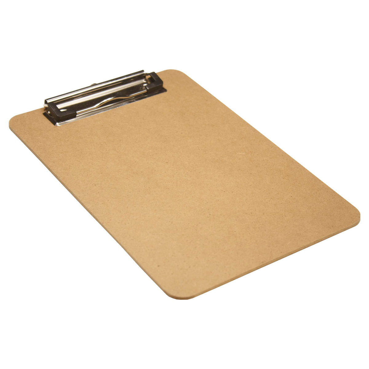 A5 Masonite Clipboard with Low-Profile Metal Clip — Sand