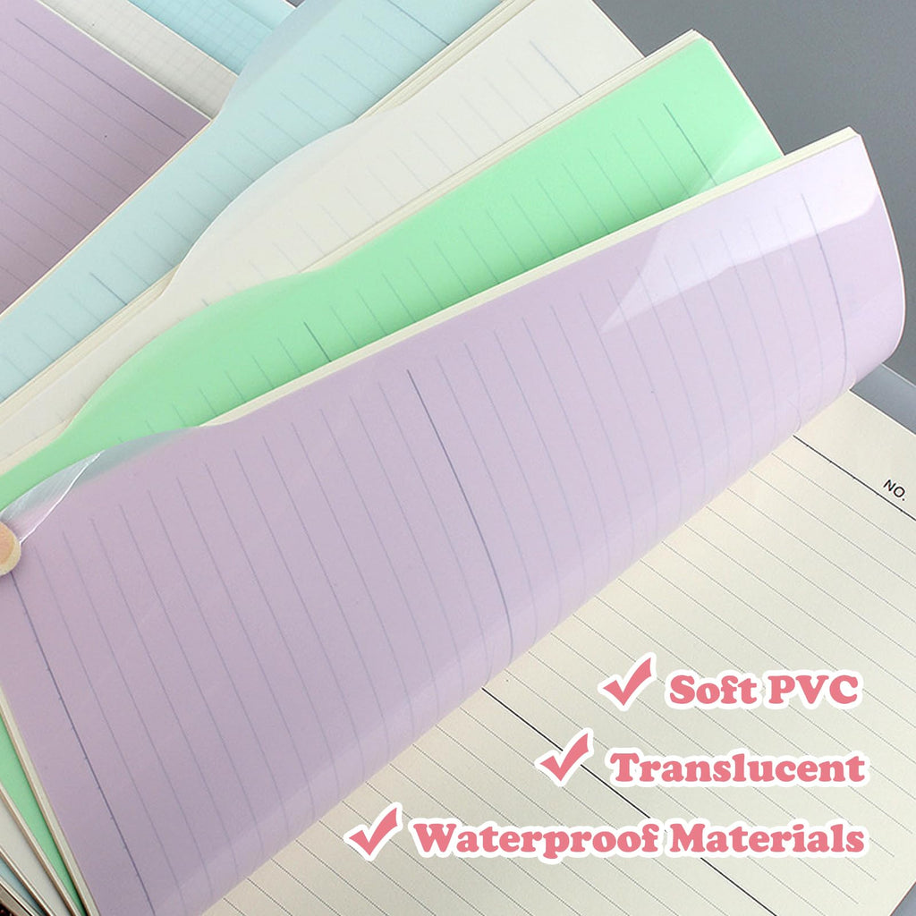 A5 Translucent 6-Ring Binder Dividers — 4 Sets (16 Tabs), Green