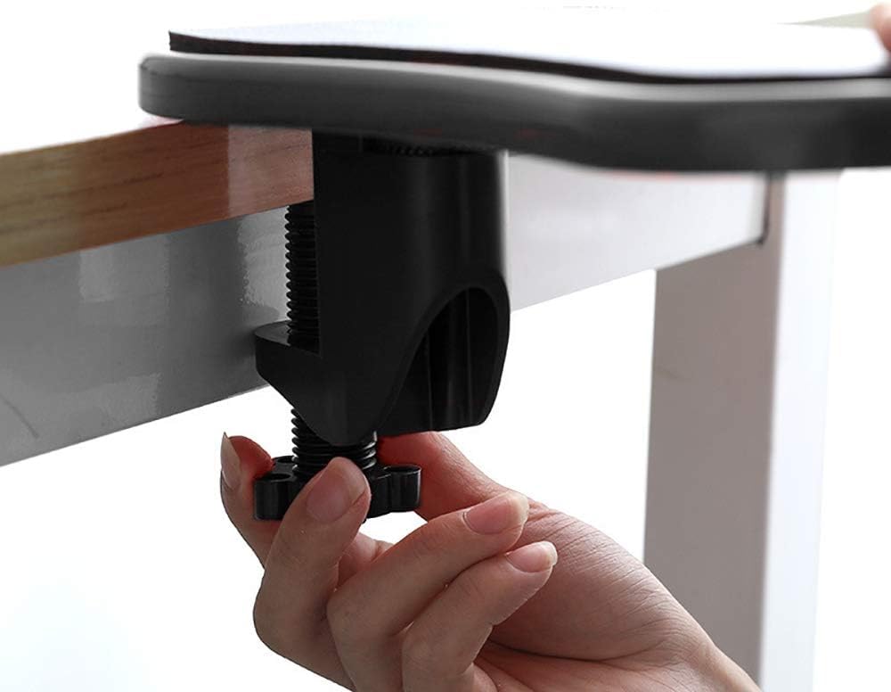 Adjustable Computer Desk Armrest Extender with Rotating Mouse Pad