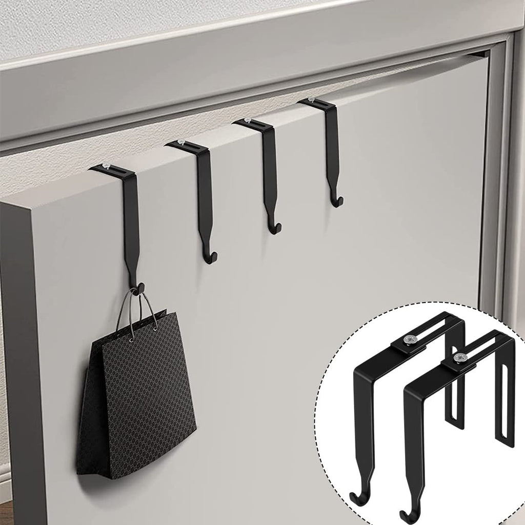 Adjustable Cubicle Over-Door Hook Hangers 4-Pack Fits 1.35–2.4 in Panels