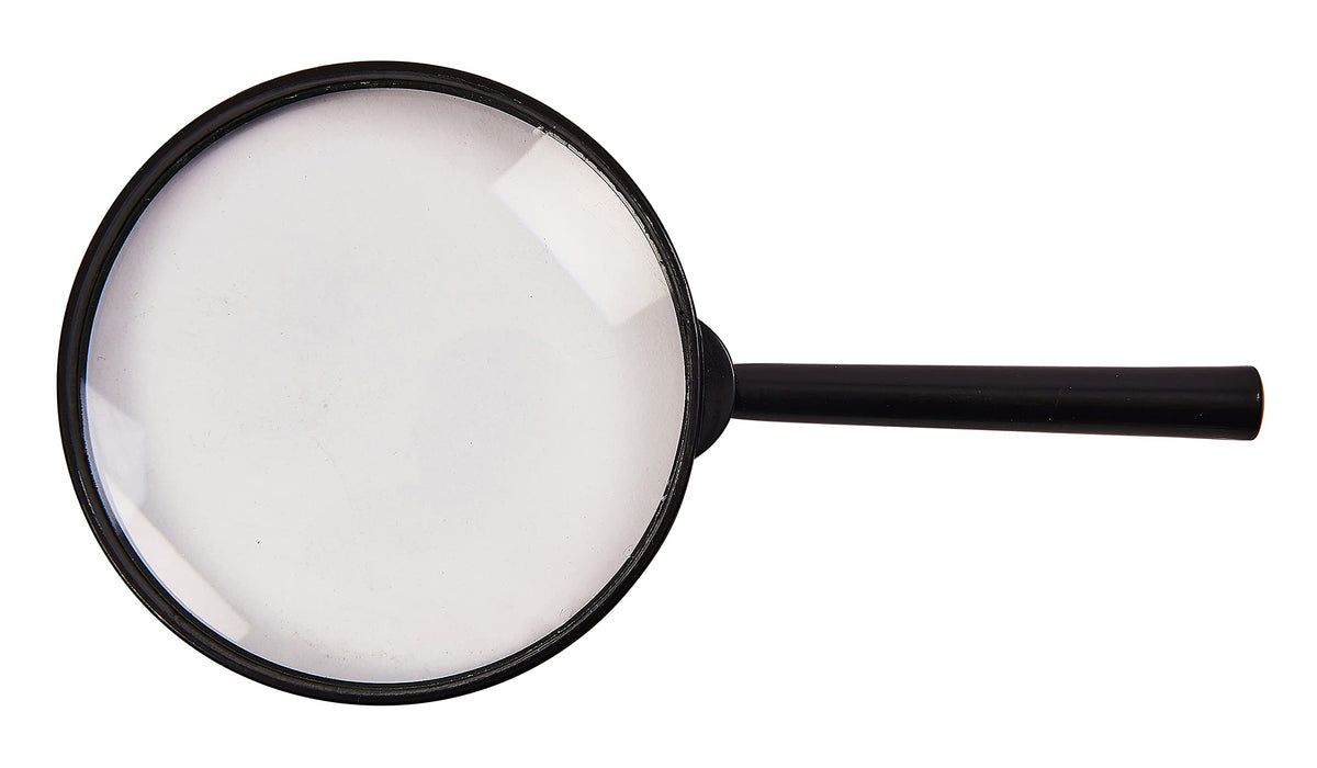 Amtech S2915 Magnifying Glass, 100mm Diameter 4 inch, 3x Magnifying Glass for Kids, Lightweight