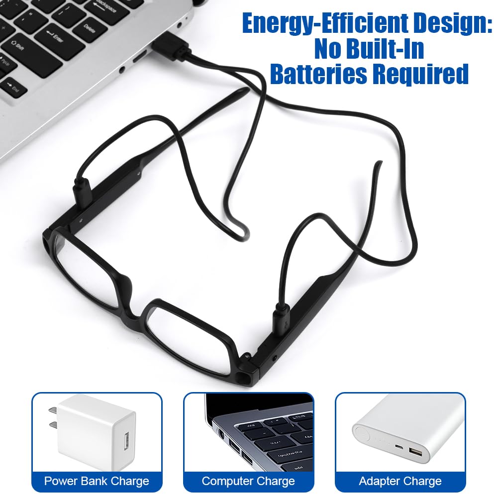 APXEL 150% Magnifying Glasses with Light, LED Magnifying Eyewear