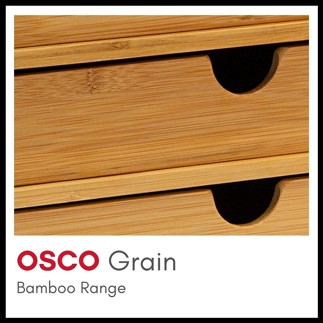 Bamboo Letter & Mail Holder — Natural Desk File Rack, Envelope & Document Organizer