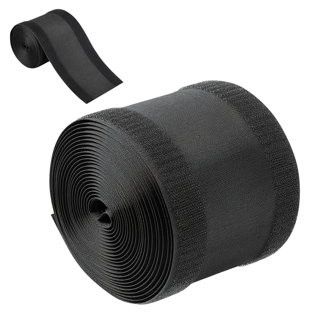 Black Floor Cable Protector 10ft Durable Cable Cover for Carpet & Office