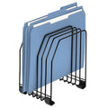 Black Wire Rack 7-Section File Organizer
