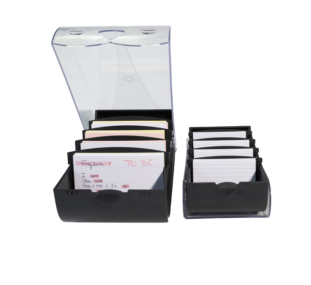 Bunny Box A8 Revision Card Storage Box, 195×100×6.3 mm — Holds up to 650 Cards