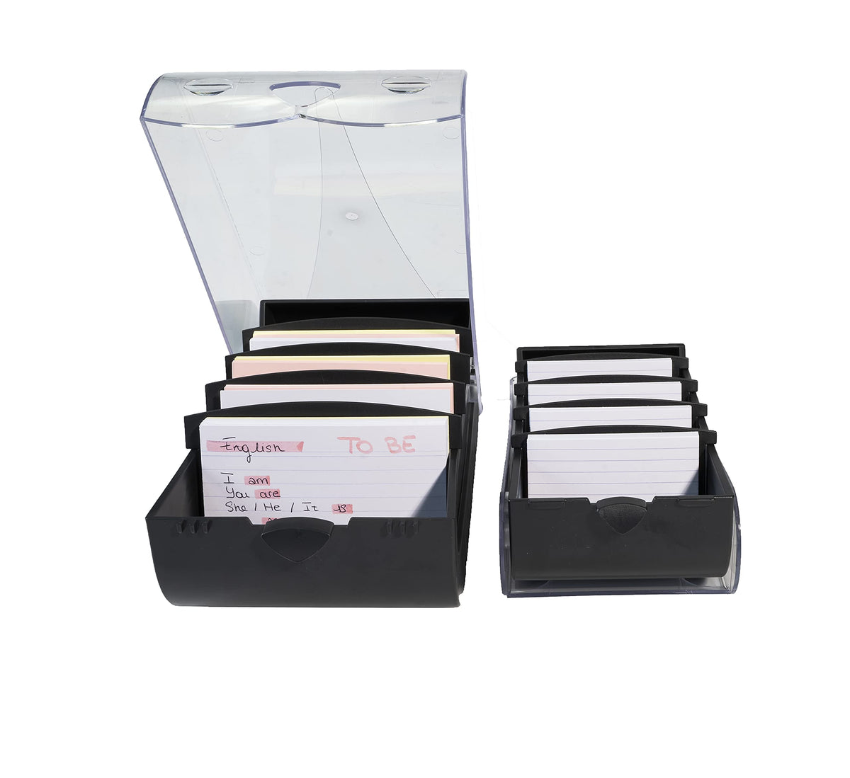 Bunny Box A8 Revision Card Storage Box, 195×100×6.3 mm — Holds up to 650 Cards
