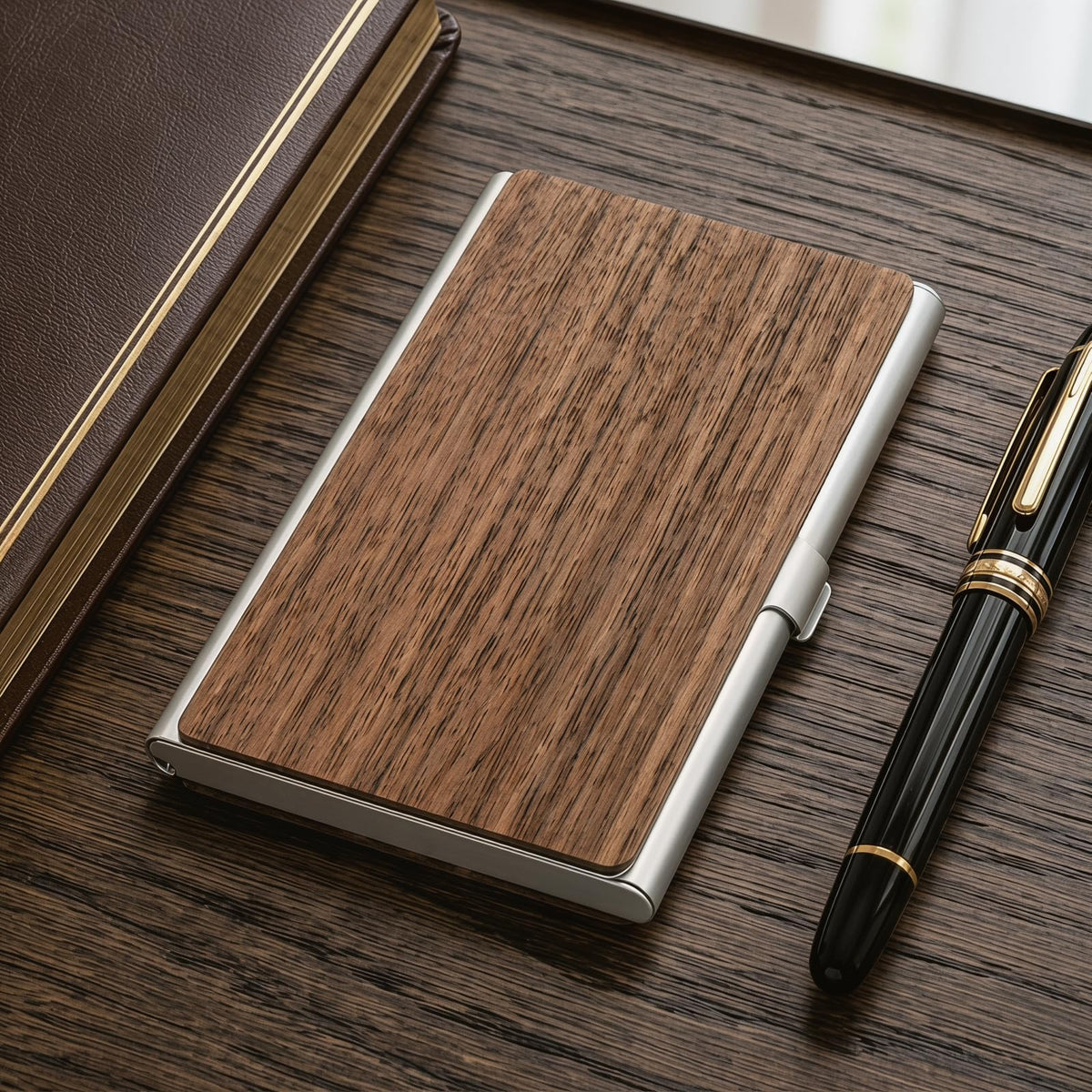 Business Card Holder — Professional Metal Card Case for Men and Women