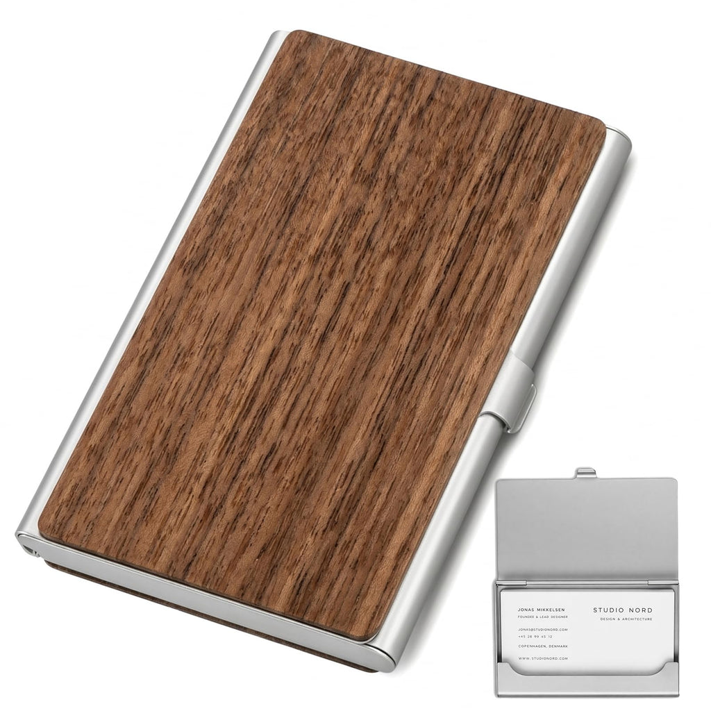 Business Card Holder — Professional Metal Card Case for Men and Women