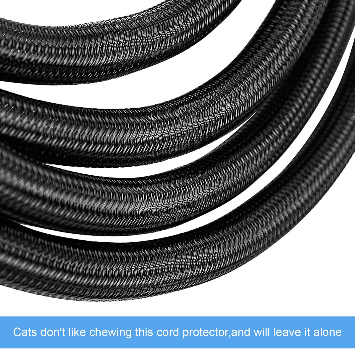 Cable Management Sleeve 13mm x 3m — Cable Protector Tube Black