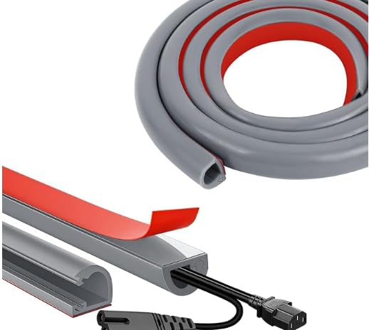 Cable Trunking Self-Adhesive for Electric Cables 15x10mm 3m (Grey)