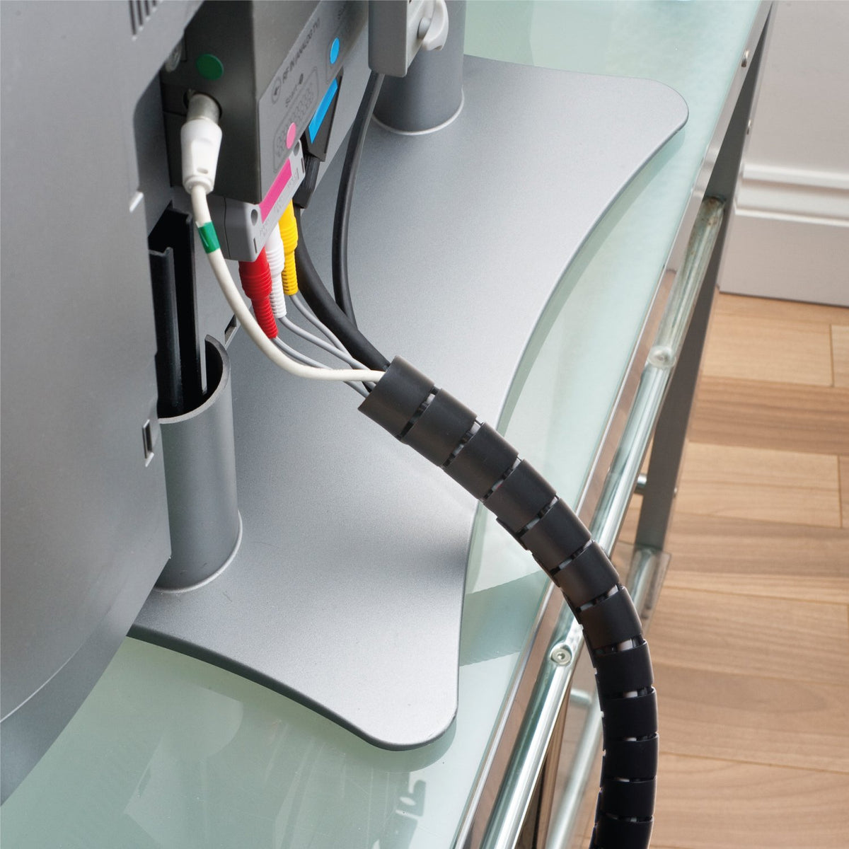 Cable Zipper Sleeve 25mm x 2.5m — Zip Tool Cable Management, Black