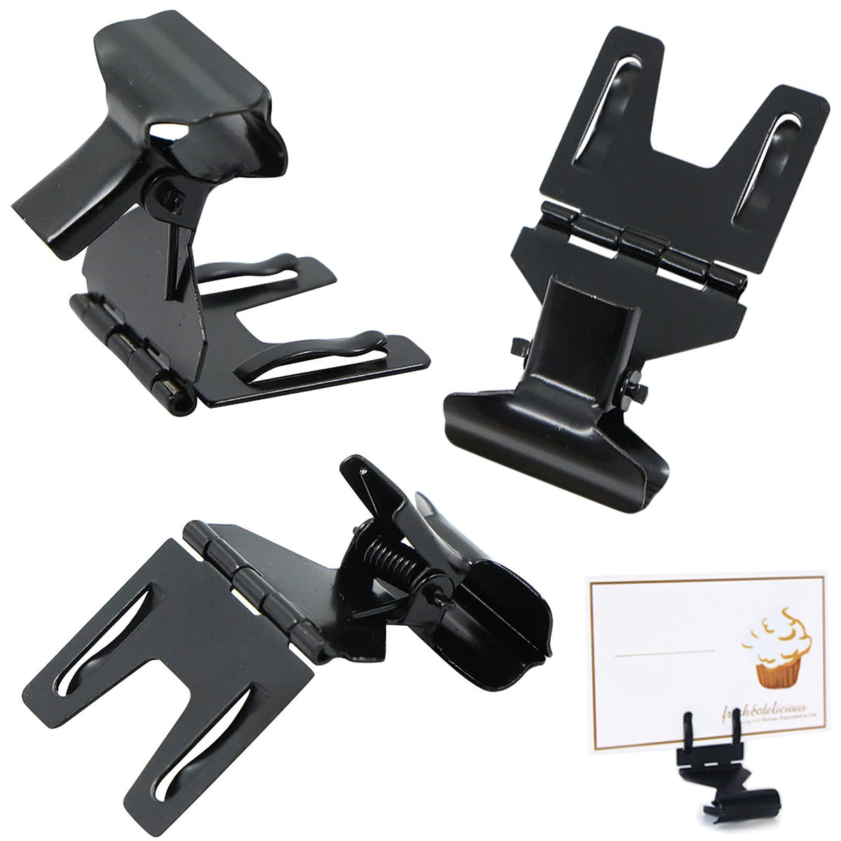 Card Holder Memo Clip Metal 5.2 x 2.8 cm Pack of 10