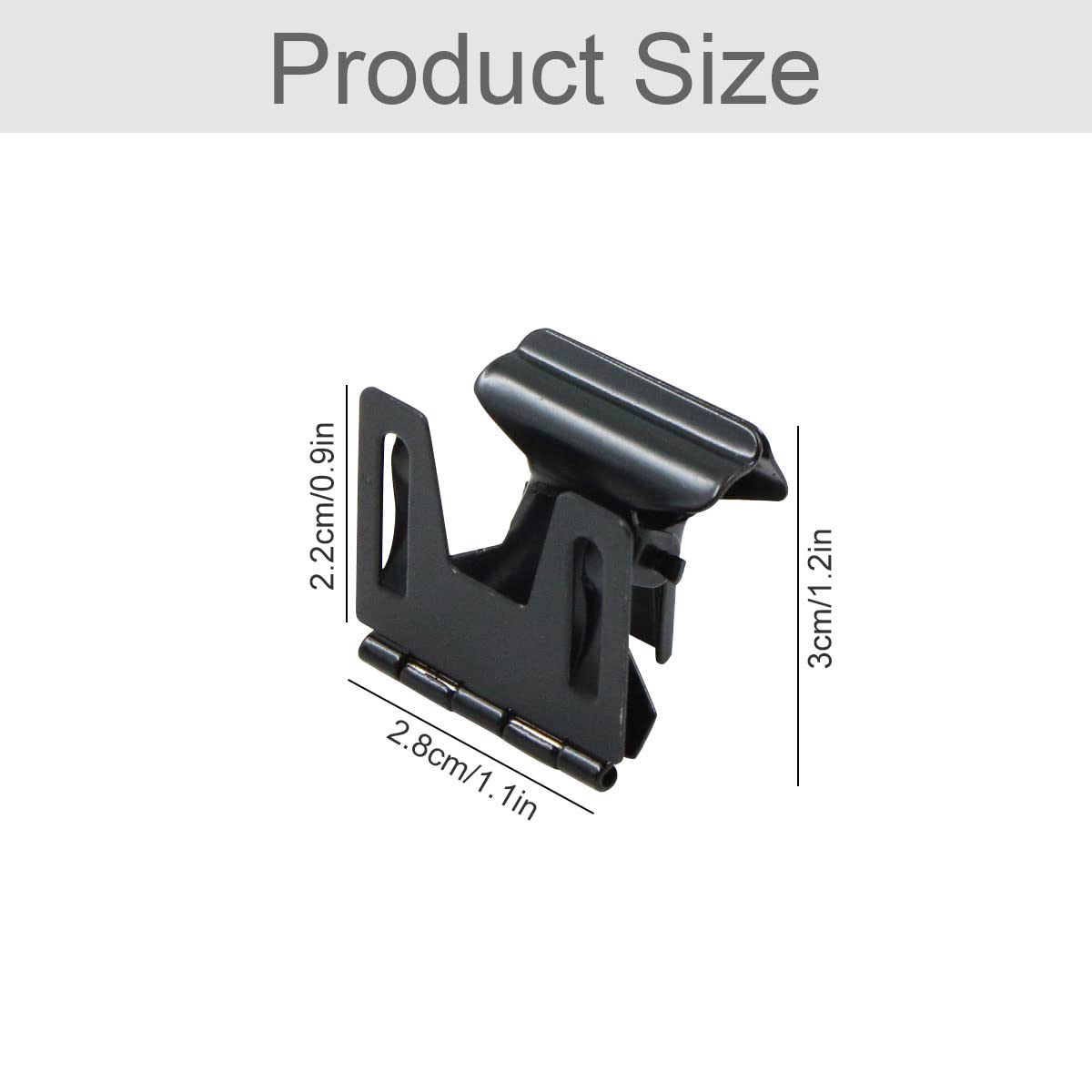 Card Holder Memo Clip Metal 5.2 x 2.8 cm Pack of 10