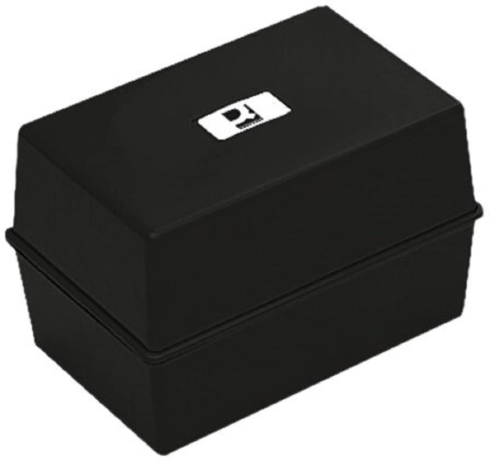 Card Index Box 127 x 76 mm Black