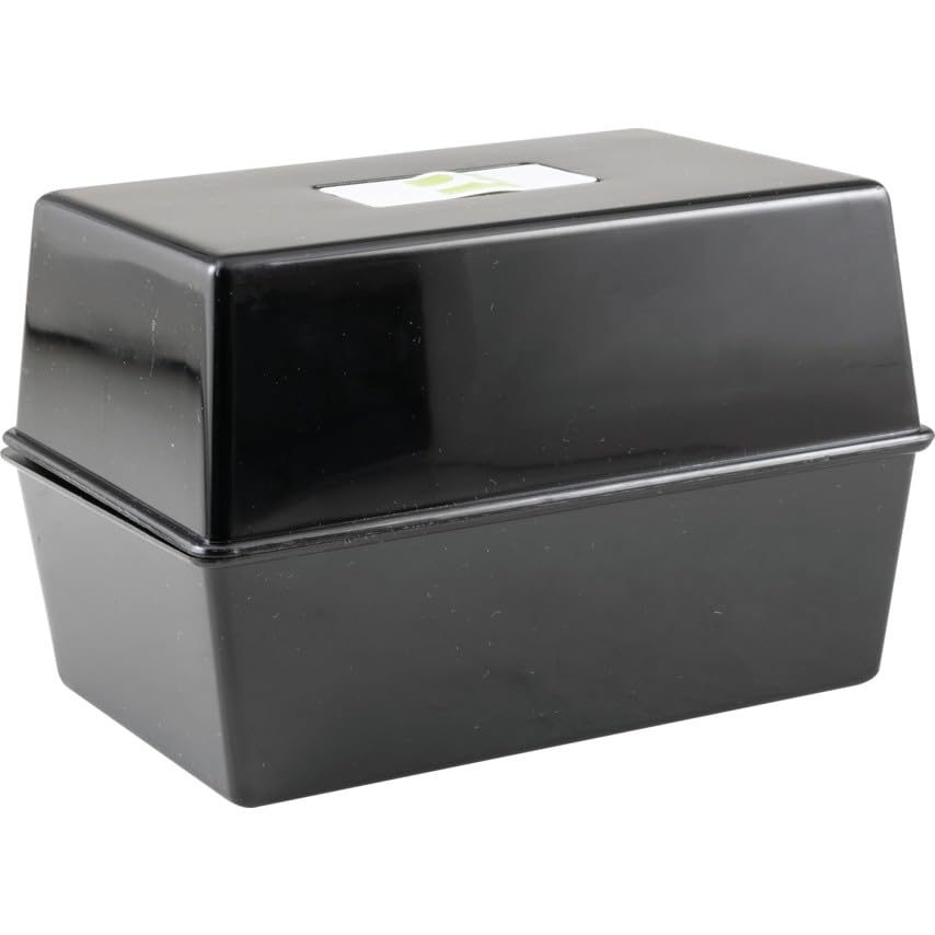 Card Index Box 127 x 76 mm Black