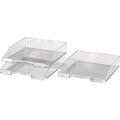 Classic Transparent Stackable Letter Tray, A4/C4, Crystal Clear