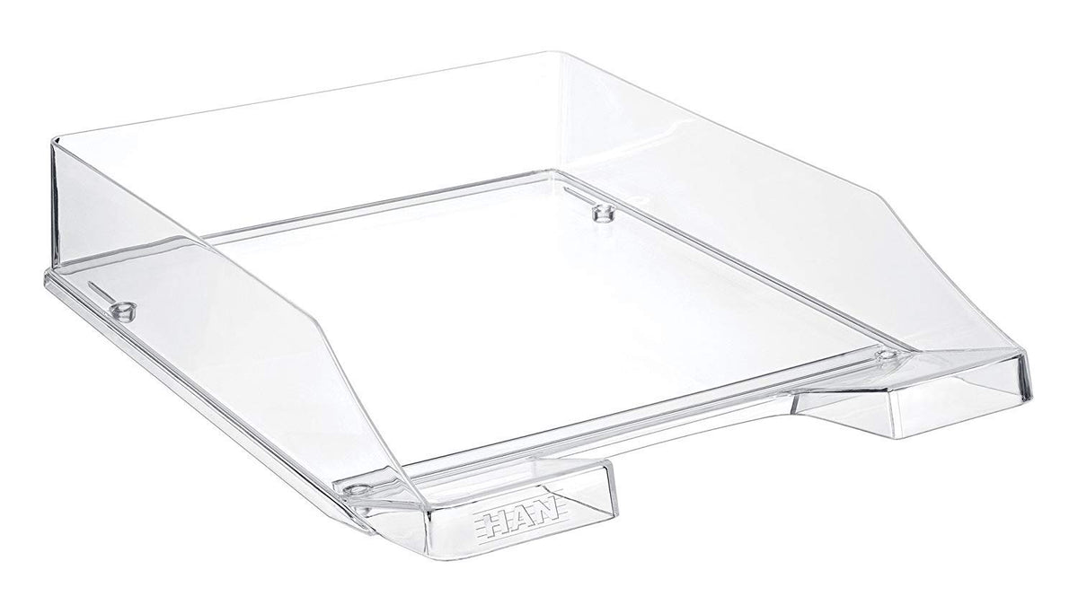 Classic Transparent Stackable Letter Tray, A4/C4, Crystal Clear