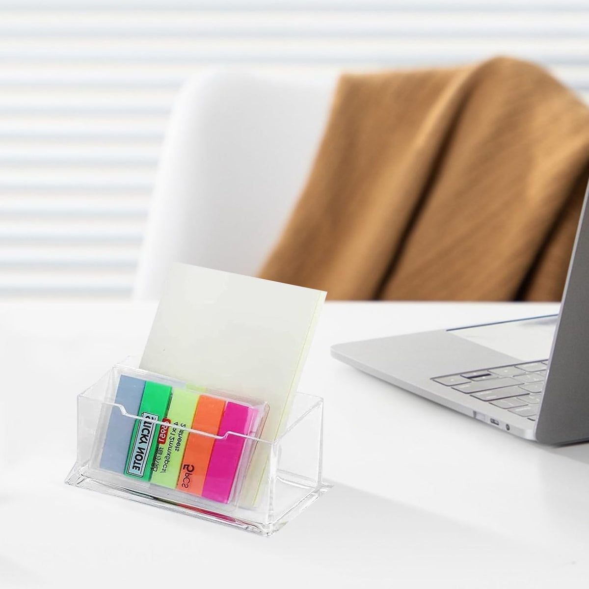 Clear Acrylic Business Card Holder Stand — 2 Pack