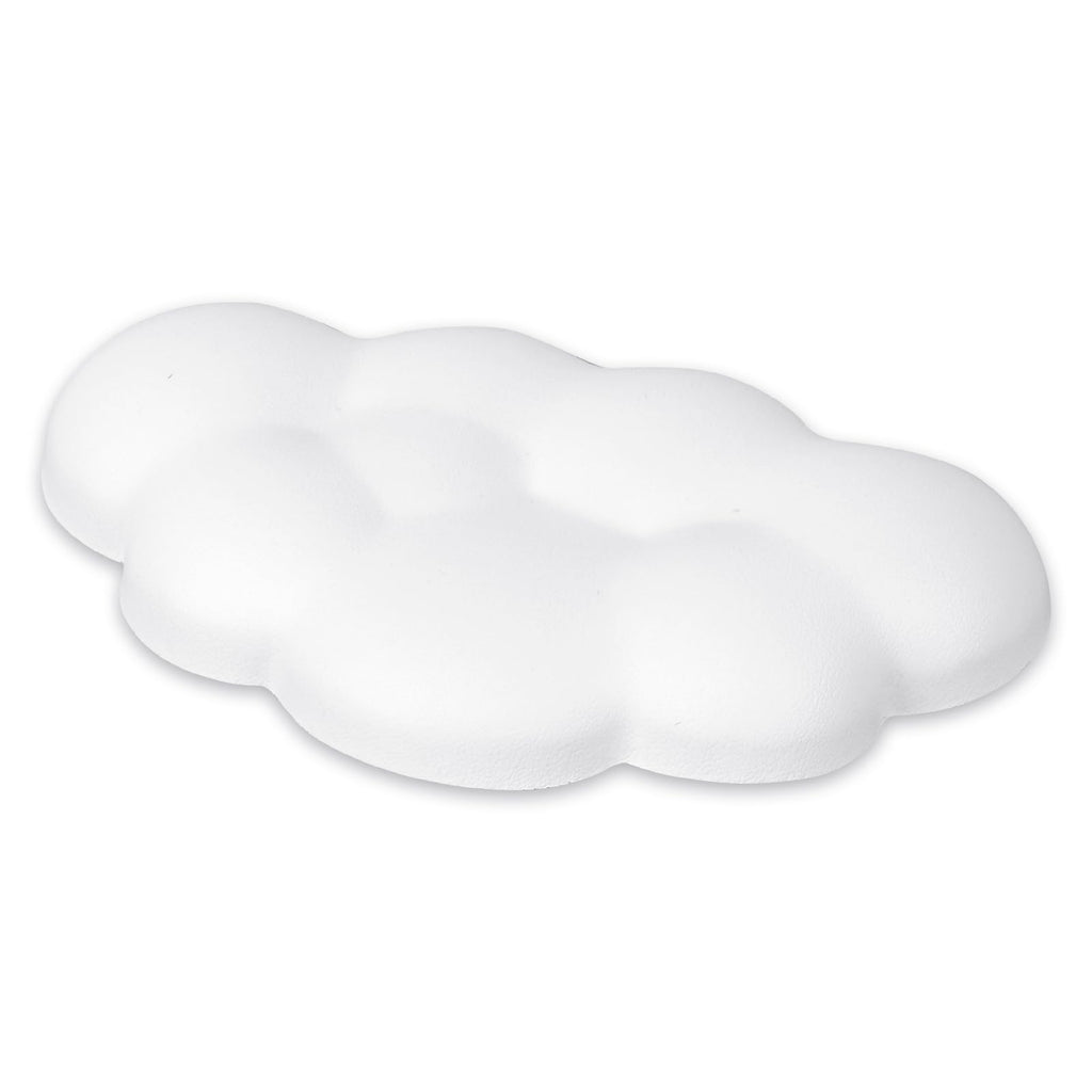 Cloud Mouse Wrist Rest — Memory Foam Non-Slip Wrist Support (White)