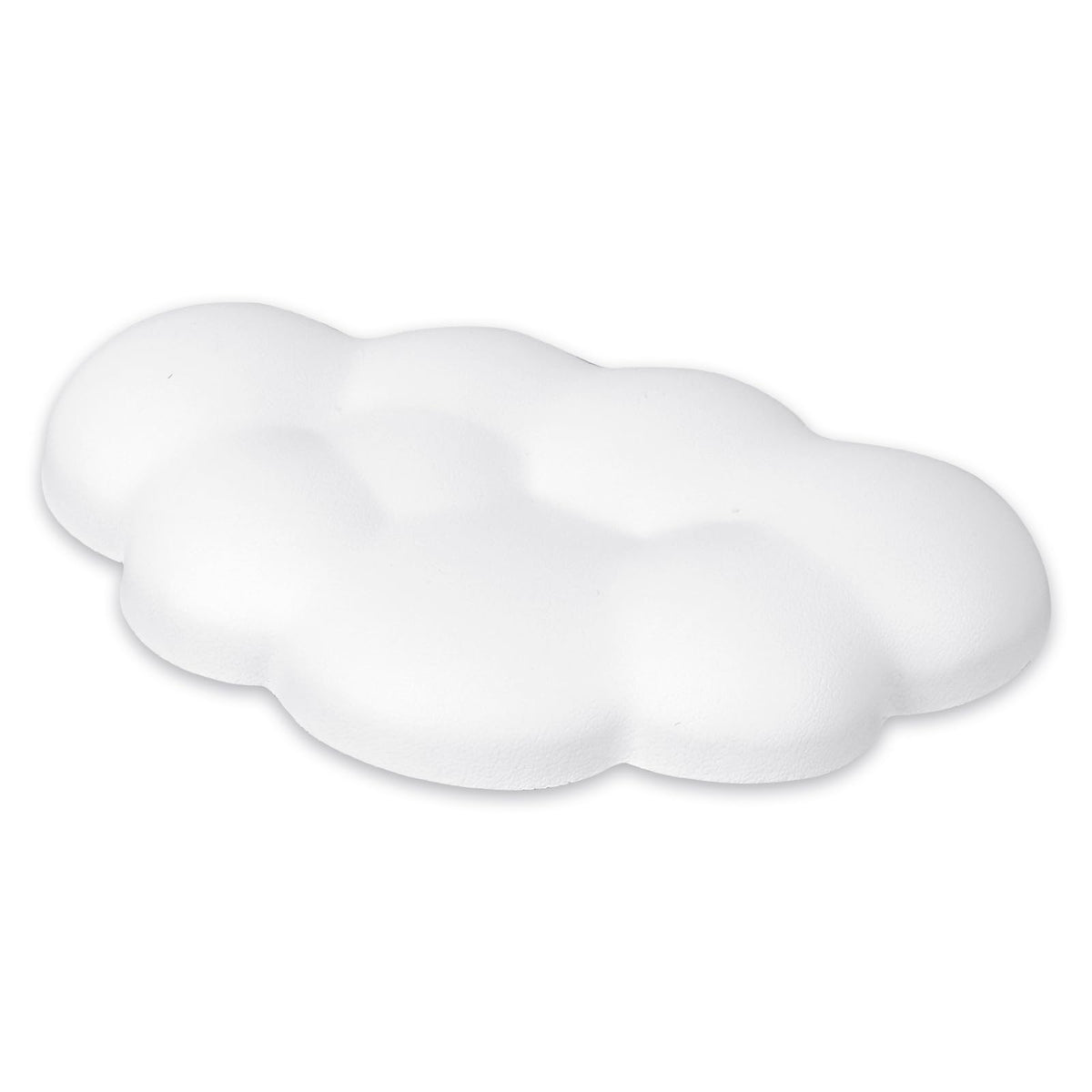 Cloud Mouse Wrist Rest — Memory Foam Non-Slip Wrist Support (White)